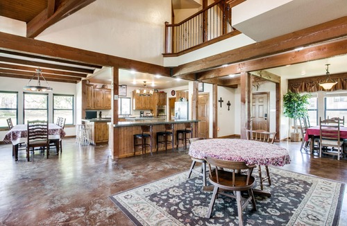 Whitney House | Dog-friendly home with Lake Whitney views, fireplace, deck & AC - near boat ramp