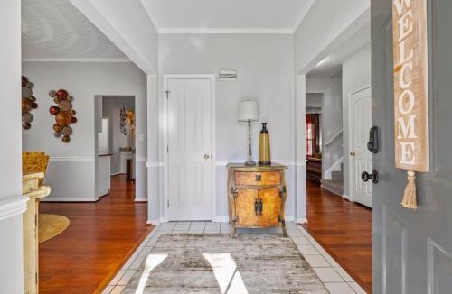 Varina House | Elegant Retreat Spacious with Outdoor Fireplace