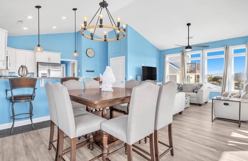 Ocean City Beach House | Elegant Sunset Retreat Walk to Beach Elevator Dogs Ok 4BR Bunk Room