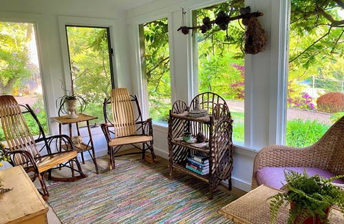 Banner Elk Cottage | Elegant Tudor Cottage: Farm Animals, Views, Vintage Decor
