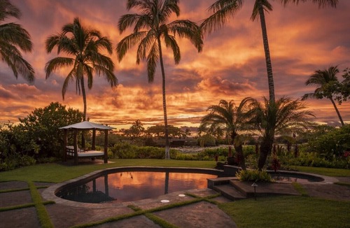 Kaupulehu House | Elevated 4BR Kahikole Estate (218) at Hualalai – Indoor-Outdoor Living & Views