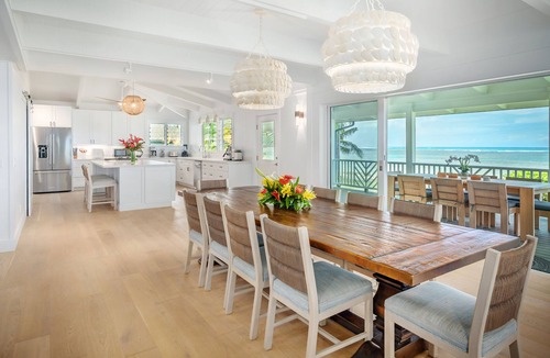 Kilauea House | Enchanted Beachfront Home at Beautiful Anini Beach A/C! TVNC-5078