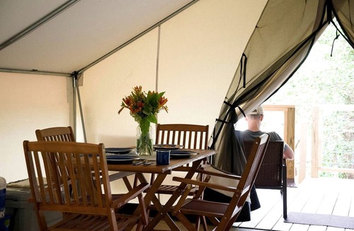 Lenoir RV Rental | Enchanting Blue Ridge Mountains Lodging with a Wood-Burning Stove in Lenoir, NC