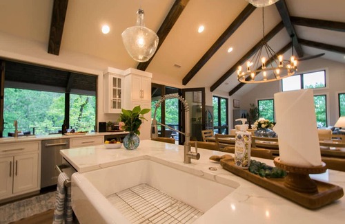 Lake Lure House | Epic 5BR w Double Living Areas On Lake Lure