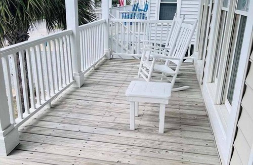 Holden Beach House | Experience coastal charm at Le Tournesol in Holden Beach, a spacious 4BR retreat!