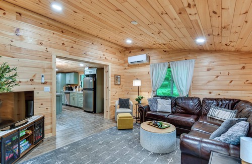 Empire Cabin | Explore Lakes & Beaches! Creekside Glen Arbor Home