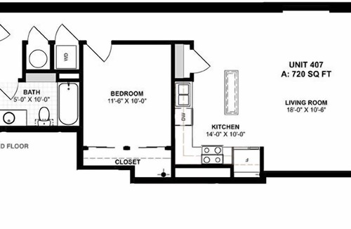 City Center Apartment | Extended Stay 1Bed/BA near VCU/Capitol Building, w/parking+