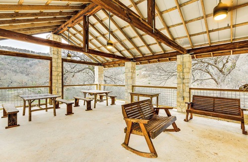 Tarpley Cabin | Fire Pit, Views: Peaceful Texas Hill Country Cabin