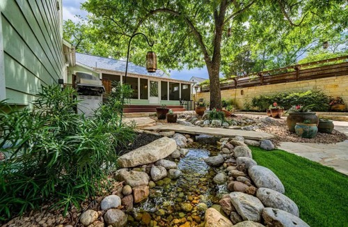 Kerrville House | Garden Oasis Home with Hot Tub, Game Room, Full Kitchen