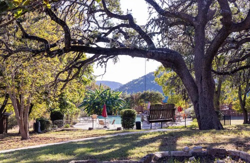 Medina Cabin | Glamping Bunkhouse: Tx Hill Country Resort + Pool