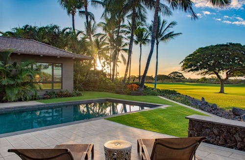 Kaupulehu House | Gorgeous Luxury Estate Home at Hualalai Resort -Ocean and Golf Course Views- Private Pool and Spa