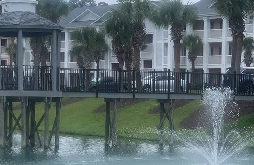 Carolina Forest Condo | Gorgeous Waterway views with pool and hot tub