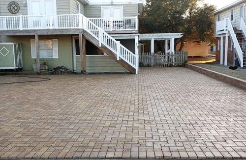 Chic's Beach House | Ground level Beach Rental NEW ADA bathroom & bedroom.