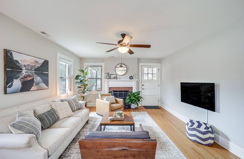 Morganton House | Historic Morganton Home w/ Patio & Fire Pit!