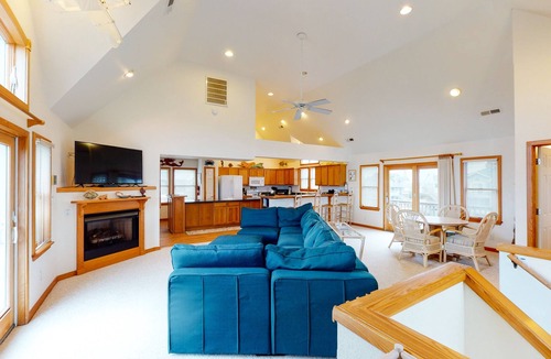 Waves House | Home with private pool, hot tub, W/D, & central AC