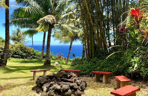 Haiku House | Indian Room at Maui Eco Retreat: Ocean, Waterfall, & Scenic Hiking Trails!