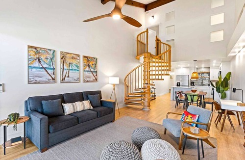 Kihei Condo | Kamaole Sands 4-411 - Stunning Modern Renovation, Enclosed Loft, 3 Zone Split-AC