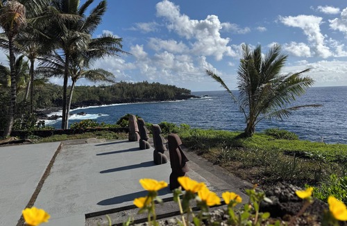 Kehena Beach Estates House | Kehena Moana Kai - Oceanfront Beach House w/Heated Pool