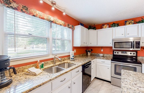 Leesville House | Lakefront dream with serene view, private dock, foosball, firepit - dog-friendly