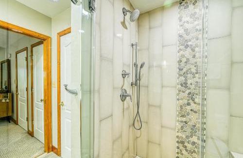 Livingston House | Lakefront home with deck, hot tub, game room, kayaks, & fireplace