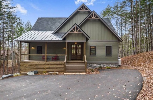 Nebo House | Lakefront on Lake James with dock, boat slip, and hot tub