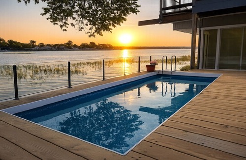 Azle House | Lakefront Retreat, Pool, Hottub, Firepit 5BR, 5Bath
