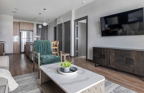Buda Apartment | Landing | Modern 1BD, Clubhouse, Game Room