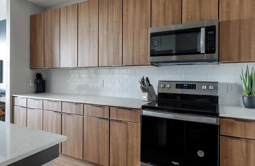 Buda Apartment | Landing | Modern 1BD, Clubhouse, Game Room