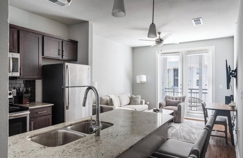 Buda Apartment | Landing | Modern 1BD, Yoga Studio, Pool