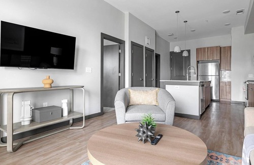 Buda Apartment | Landing | Spectacular 1BD, Game Room, Clubhouse
