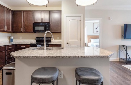 Greer Apartment | Landing | Stylish 3BD, Gym, Pool