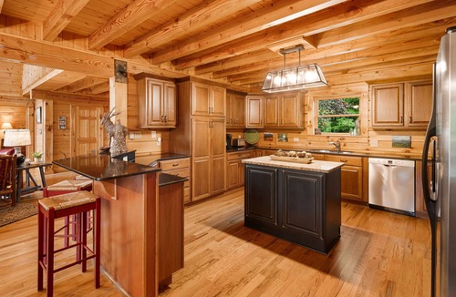 Black Mountain Cabin | Log Cabin w/Hot Tub + Biltmore Pass | Black Mountain Views