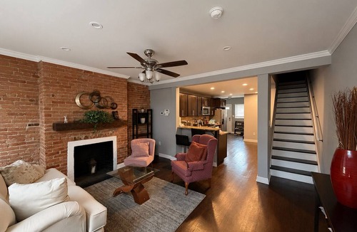 Downtown Baltimore House | Lovely basement bedroom in townhome with AC in vibrant Baltimore