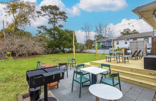 Myrtle Beach House | Lovely Central 2-King Huge Private Fenced-in Yard/Firepit/BBQ with Ocean View