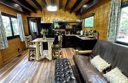 Brevard Cabin | Luxurious Dog-Friendly Cabin with Fireplace, Surrounded by Forest for a Cozy Couples Getaway in the Mountains in North Carolina