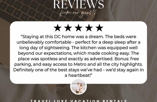 Columbia Heights Apartment | Luxury 3BR with Parking in Heart of DC - Steps to Metro