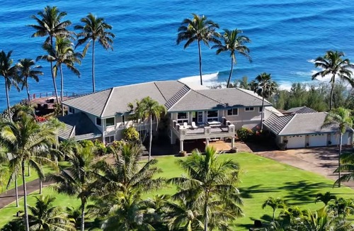Kilauea House | Luxury 5 BR Estate over Beach w/Huge Views, Pool, Hot Tub - TVNC#4201