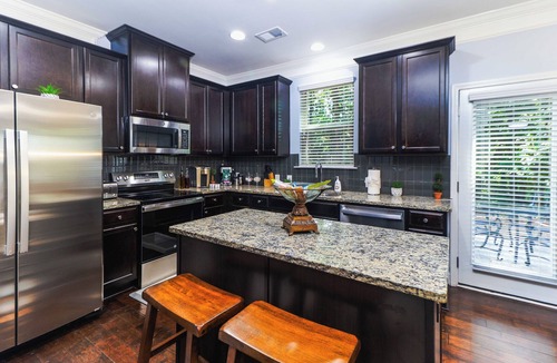 Lilburn House | Luxury Atlanta Oasis: Adjustable King Bed, Private Yard, & Park Proximity