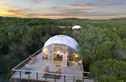 Marble Falls House | Luxury Glamping Retreat in Texas, Dome Rental for Perfect Nature Escapes