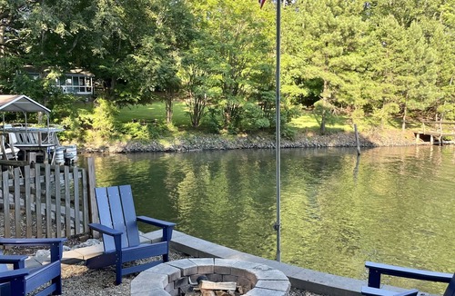 Terrell House | Luxury lakefront home with a covered private dock & large game room