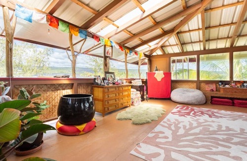 Kalapana Cottage | Magical Lava Temple Eco-Retreat w Volcano Views and Black Sand Beaches