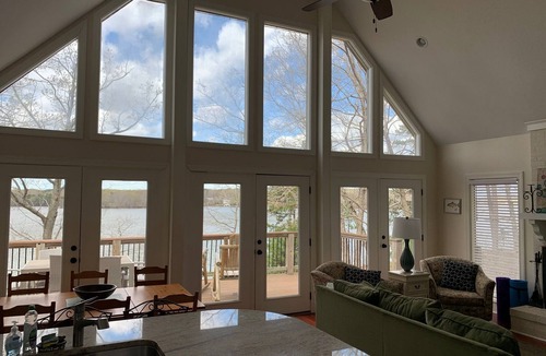 Morristown House | Main Lake House on a Cliff with Stunning Sunsets and Multi-Story Boat House