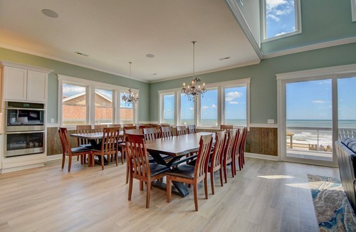 North Topsail Beach House | Majestic View: Luxurious 8-bedroom oceanfront home in North Topsail Beach for up to 30 guests.