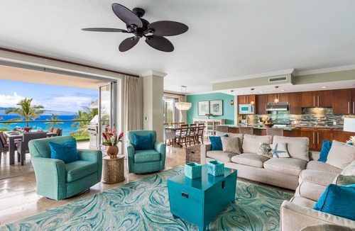 Honokowai Condo | Maui Resort Rentals: Honua Kai Konea 351, 3BR w/Direct Oceanfront Views + B.B.Q. on Balcony!