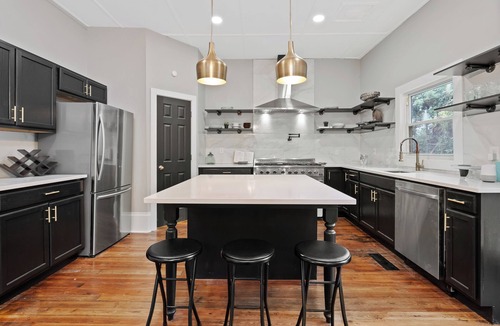Covington Mill House | Midnight Sanctuary at Mystic Falls - 3 Bed 2.5 BA Home 1 mi to Covington Square