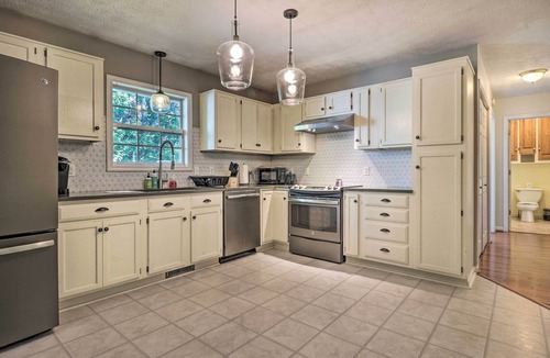 Mills River House | Mills River Hideaway w/ Front Porch & Mtn Views!