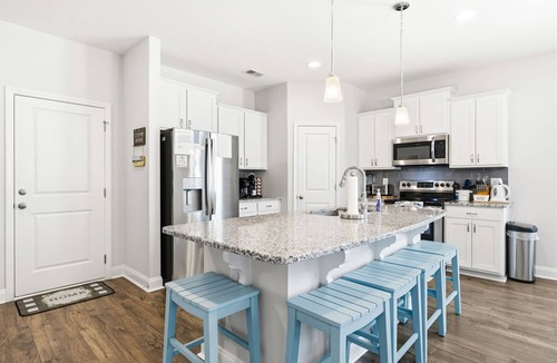 Ocean Isle Beach House | Modern 3BR Coastal Retreat + Fire Pit - Near Ocean Isle & Sunset Beach
