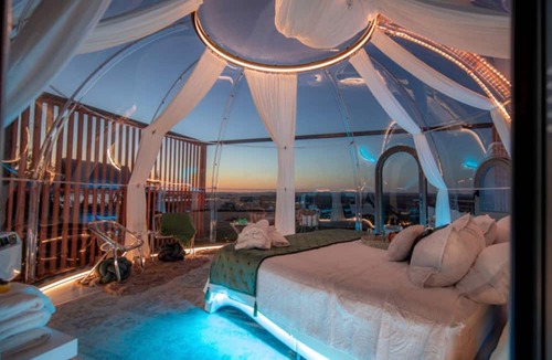 Cottonwood Shores Cabin | Modern Dome Escape with Private Decks & Open-Sky Relaxation in Cottonwood, Texas