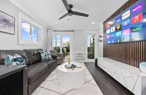 Myrtle Beach Apartment | Modern Escape - Luxe Oceanfront 2BR with Epic Kitchen, Pool, Parking