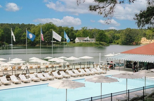 Irvington Hotel | Modern Room Great for Couples Looking for Quiet Comfort + Seasonal Pool Access